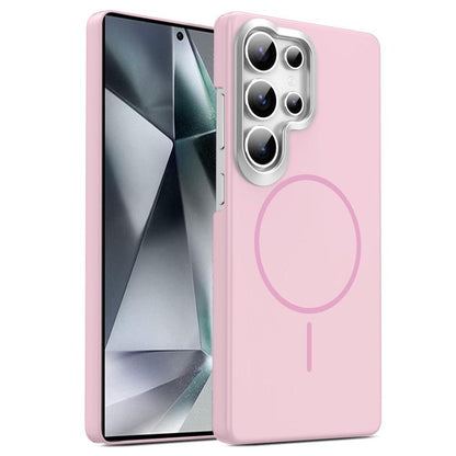 Gold Armor PC Thin Circle MagSafe Shockproof Phone Case, For Samsung Galaxy S26+ 5G, For Samsung Galaxy S26 Ultra 5G, For Samsung Galaxy S26 5G, For Samsung Galaxy A07 5G, For Samsung Galaxy A17 5G, For Samsung Galaxy S25 Edge 5G                       ...