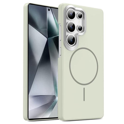 Gold Armor PC Thin Circle MagSafe Shockproof Phone Case, For Samsung Galaxy S26+ 5G, For Samsung Galaxy S26 Ultra 5G, For Samsung Galaxy S26 5G, For Samsung Galaxy A07 5G, For Samsung Galaxy A17 5G, For Samsung Galaxy S25 Edge 5G                       ...