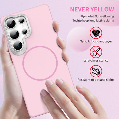 Gold Armor PC Thin Circle MagSafe Shockproof Phone Case, For Samsung Galaxy S26+ 5G, For Samsung Galaxy S26 Ultra 5G, For Samsung Galaxy S26 5G, For Samsung Galaxy A07 5G, For Samsung Galaxy A17 5G, For Samsung Galaxy S25 Edge 5G                       ...