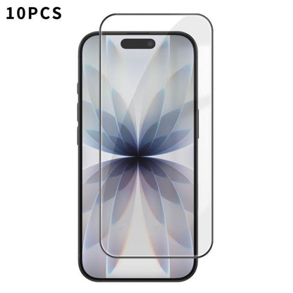 10pcs Kalebol High-Aluminum Screen-Printed Full-Coverage Anti-Fingerprint Black-Bordered HD Tempered Glass Film, For iPhone 18 Pro, For iPhone 18 Pro Max, For iPhone 17 Pro Max, For iPhone 17 Pro, For iPhone 17, For iPhone Air, For iPhone 16 Pro Max   ...