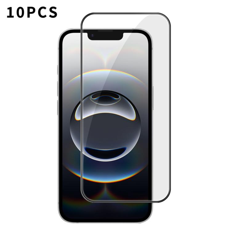 10pcs Kalebol High-Aluminum Screen-Printed Full-Coverage Anti-Fingerprint Black-Bordered HD Tempered Glass Film, For iPhone 18 Pro, For iPhone 18 Pro Max, For iPhone 17 Pro Max, For iPhone 17 Pro, For iPhone 17, For iPhone Air, For iPhone 16 Pro Max   ...