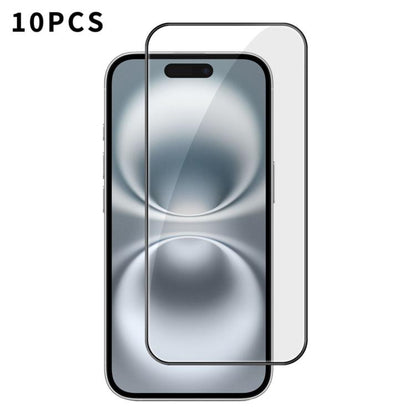10pcs Kalebol High-Aluminum Screen-Printed Full-Coverage Anti-Fingerprint Black-Bordered HD Tempered Glass Film, For iPhone 18 Pro, For iPhone 18 Pro Max, For iPhone 17 Pro Max, For iPhone 17 Pro, For iPhone 17, For iPhone Air, For iPhone 16 Pro Max   ...
