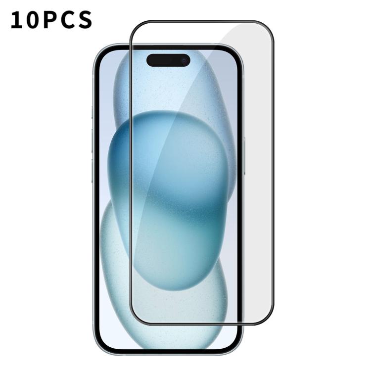 10pcs Kalebol High-Aluminum Screen-Printed Full-Coverage Anti-Fingerprint Black-Bordered HD Tempered Glass Film, For iPhone 18 Pro, For iPhone 18 Pro Max, For iPhone 17 Pro Max, For iPhone 17 Pro, For iPhone 17, For iPhone Air, For iPhone 16 Pro Max   ...