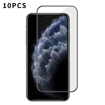 10pcs Kalebol High-Aluminum Screen-Printed Full-Coverage Anti-Fingerprint Black-Bordered HD Tempered Glass Film, For iPhone 18 Pro, For iPhone 18 Pro Max, For iPhone 17 Pro Max, For iPhone 17 Pro, For iPhone 17, For iPhone Air, For iPhone 16 Pro Max   ...
