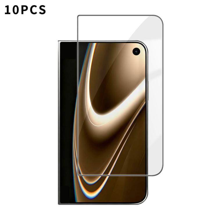 10pcs Kalebol High-Aluminum Screen-Printed Full-Coverage Anti-Fingerprint Black-Bordered HD Tempered Glass Film, For iPhone Fold Outer Screen, For iPhone 18, For iPhone 18 Pro, For iPhone 18 Pro Max, For iPhone 17 Pro Max, For iPhone 17 Pro, For iPhone...