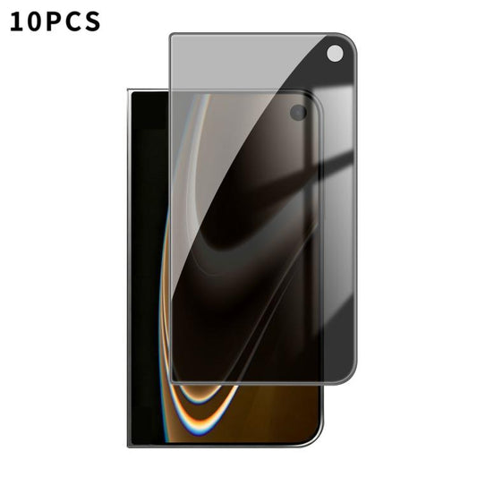 10pcs Kalebol High-Aluminum Screen-Printed Full-Coverage Black-Border Privacy Tempered Glass Film, For iPhone Fold Outer Screen, For iPhone 18, For iPhone 18 Pro, For iPhone 18 Pro Max, For iPhone 17 Pro Max, For iPhone 17 Pro, For iPhone 17           ...