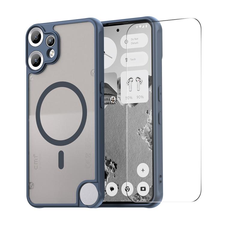 ENKAY Hat-Prince MagSafe Matte Translucent Shockproof Phone Case with Large Arc Edge Film, For Nothing Phone 4a Pro, For Nothing Phone 4a, For Nothing Phone 3a Lite, For Nothing CMF Phone 2 Pro