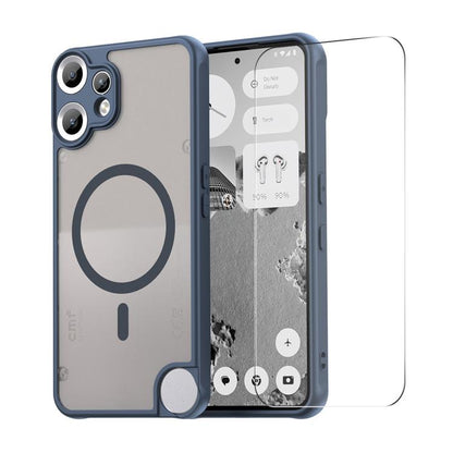 ENKAY Hat-Prince MagSafe Matte Translucent Shockproof Phone Case with Large Arc Edge Film, For Nothing Phone 4a Pro, For Nothing Phone 4a, For Nothing Phone 3a Lite, For Nothing CMF Phone 2 Pro