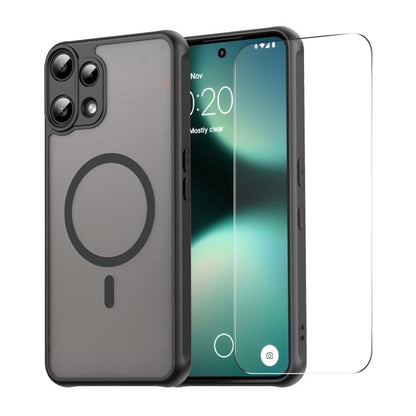 ENKAY Hat-Prince MagSafe Matte Translucent Shockproof Phone Case with Large Arc Edge Film, For Nothing Phone 4a Pro, For Nothing Phone 4a, For Nothing Phone 3a Lite, For Nothing CMF Phone 2 Pro