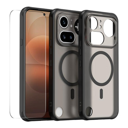ENKAY Hat-Prince MagSafe Matte Translucent Shockproof Phone Case with Large Arc Edge Film, For Nothing Phone 4a Pro, For Nothing Phone 4a, For Nothing Phone 3a Lite, For Nothing CMF Phone 2 Pro