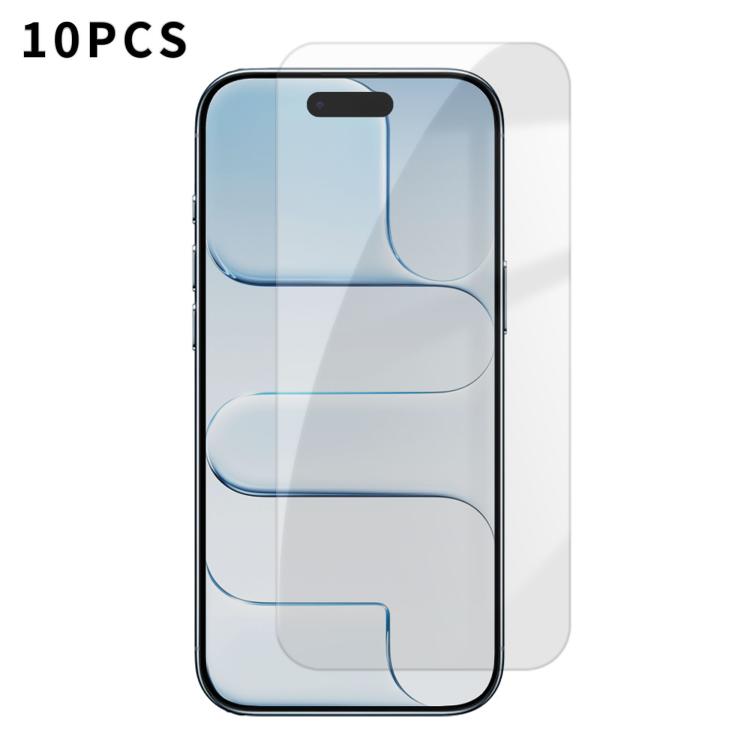 Kalebol 10pcs High-Aluminum Semi-Screen Anti-Fingerprint HD Tempered Glass Film, For iPhone 18 Pro, For iPhone 18 Pro Max, For iPhone 17 Pro Max, For iPhone 17 Pro, For iPhone 17, For iPhone Air, For iPhone 16 Pro Max, For iPhone 16 Pro                ...