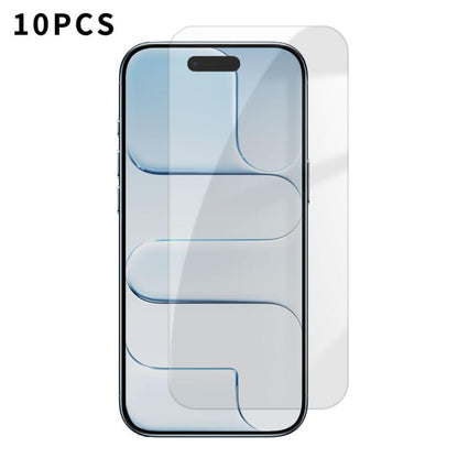 Kalebol 10pcs High-Aluminum Semi-Screen Anti-Fingerprint HD Tempered Glass Film, For iPhone 18 Pro, For iPhone 18 Pro Max, For iPhone 17 Pro Max, For iPhone 17 Pro, For iPhone 17, For iPhone Air, For iPhone 16 Pro Max, For iPhone 16 Pro                ...
