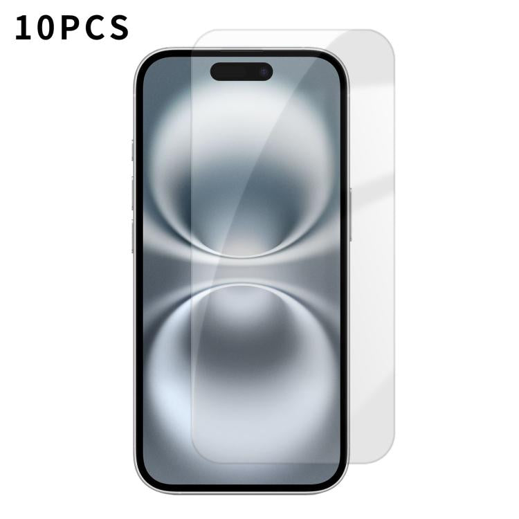 Kalebol 10pcs High-Aluminum Semi-Screen Anti-Fingerprint HD Tempered Glass Film, For iPhone 18 Pro, For iPhone 18 Pro Max, For iPhone 17 Pro Max, For iPhone 17 Pro, For iPhone 17, For iPhone Air, For iPhone 16 Pro Max, For iPhone 16 Pro                ...