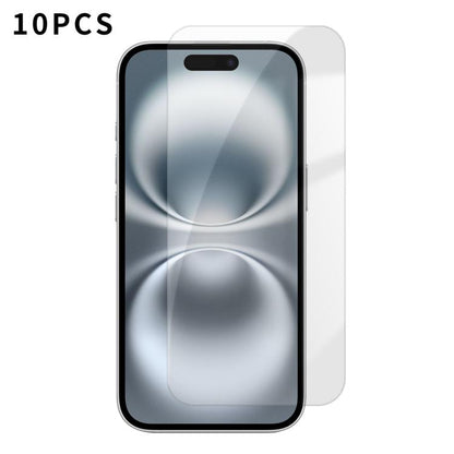 Kalebol 10pcs High-Aluminum Semi-Screen Anti-Fingerprint HD Tempered Glass Film, For iPhone 18 Pro, For iPhone 18 Pro Max, For iPhone 17 Pro Max, For iPhone 17 Pro, For iPhone 17, For iPhone Air, For iPhone 16 Pro Max, For iPhone 16 Pro                ...