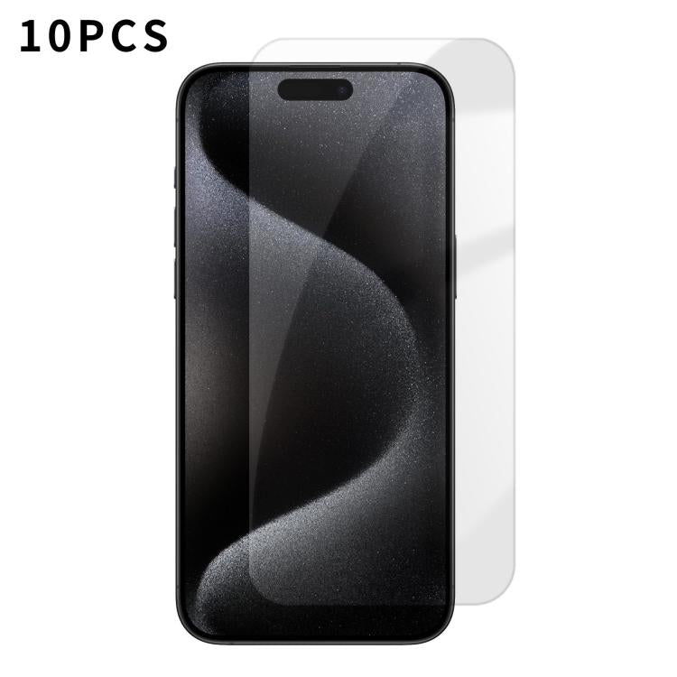 Kalebol 10pcs High-Aluminum Semi-Screen Anti-Fingerprint HD Tempered Glass Film, For iPhone 18 Pro, For iPhone 18 Pro Max, For iPhone 17 Pro Max, For iPhone 17 Pro, For iPhone 17, For iPhone Air, For iPhone 16 Pro Max, For iPhone 16 Pro                ...