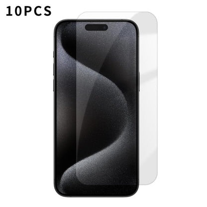Kalebol 10pcs High-Aluminum Semi-Screen Anti-Fingerprint HD Tempered Glass Film, For iPhone 18 Pro, For iPhone 18 Pro Max, For iPhone 17 Pro Max, For iPhone 17 Pro, For iPhone 17, For iPhone Air, For iPhone 16 Pro Max, For iPhone 16 Pro                ...