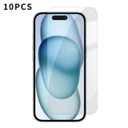 Kalebol 10pcs High-Aluminum Semi-Screen Anti-Fingerprint HD Tempered Glass Film, For iPhone 18 Pro, For iPhone 18 Pro Max, For iPhone 17 Pro Max, For iPhone 17 Pro, For iPhone 17, For iPhone Air, For iPhone 16 Pro Max, For iPhone 16 Pro                ...