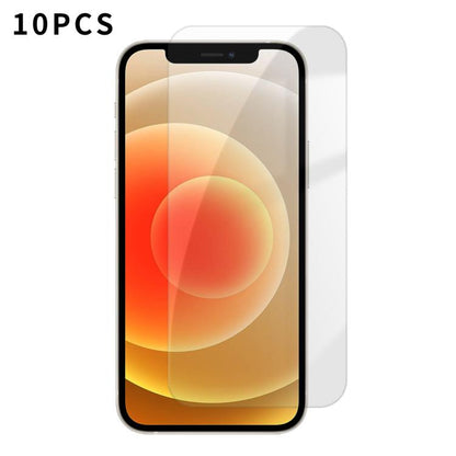 Kalebol 10pcs High-Aluminum Semi-Screen Anti-Fingerprint HD Tempered Glass Film, For iPhone 18 Pro, For iPhone 18 Pro Max, For iPhone 17 Pro Max, For iPhone 17 Pro, For iPhone 17, For iPhone Air, For iPhone 16 Pro Max, For iPhone 16 Pro                ...