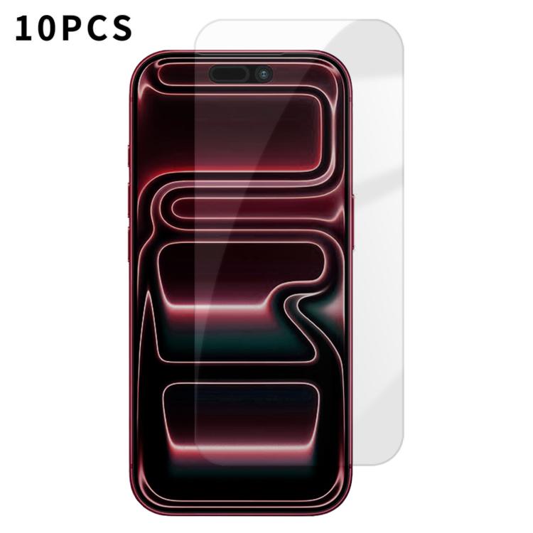 Kalebol 10pcs High-Aluminum Semi-Screen Anti-Fingerprint HD Tempered Glass Film, For iPhone 18 Pro, For iPhone 18 Pro Max, For iPhone 17 Pro Max, For iPhone 17 Pro, For iPhone 17, For iPhone Air, For iPhone 16 Pro Max, For iPhone 16 Pro                ...