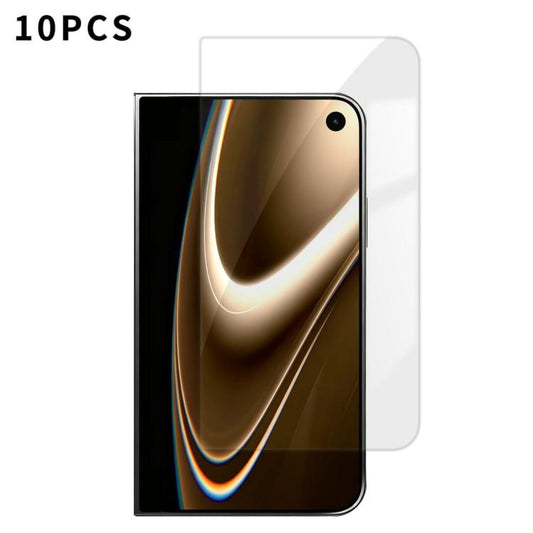 Kalebol 10pcs High-Aluminum Semi-Screen Anti-Fingerprint HD Tempered Glass Film, For iPhone Fold Outer Screen, For iPhone 18, For iPhone 18 Pro, For iPhone 18 Pro Max, For iPhone 17 Pro Max, For iPhone 17 Pro, For iPhone 17, For iPhone Air