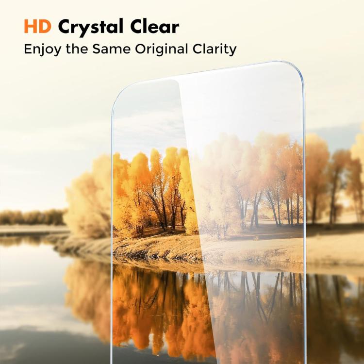Kalebol 10pcs High-Aluminum Semi-Screen Anti-Fingerprint HD Tempered Glass Film, For iPhone 18 Pro, For iPhone 18 Pro Max, For iPhone 17 Pro Max, For iPhone 17 Pro, For iPhone 17, For iPhone Air, For iPhone 16 Pro Max, For iPhone 16 Pro                ...