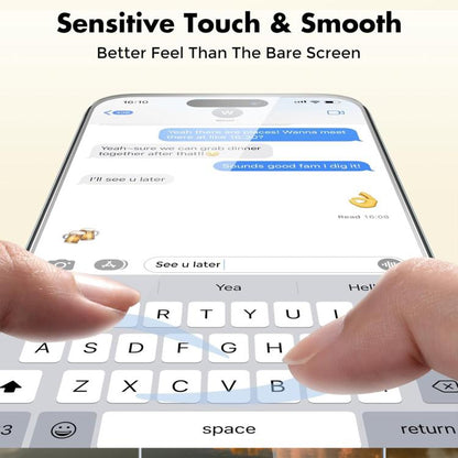 Kalebol 10pcs High-Aluminum Semi-Screen Anti-Fingerprint HD Tempered Glass Film, For iPhone 18 Pro, For iPhone 18 Pro Max, For iPhone 17 Pro Max, For iPhone 17 Pro, For iPhone 17, For iPhone Air, For iPhone 16 Pro Max, For iPhone 16 Pro                ...