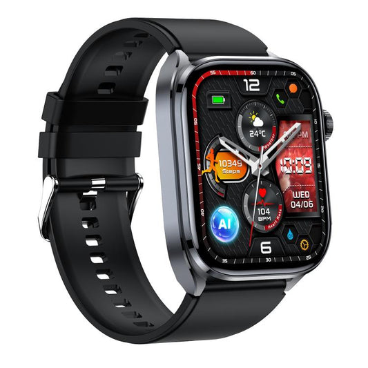 ET572 2.0 inch Color Screen Smart Watch Silicone Strap, Support Supports Health Monitoring / ECG