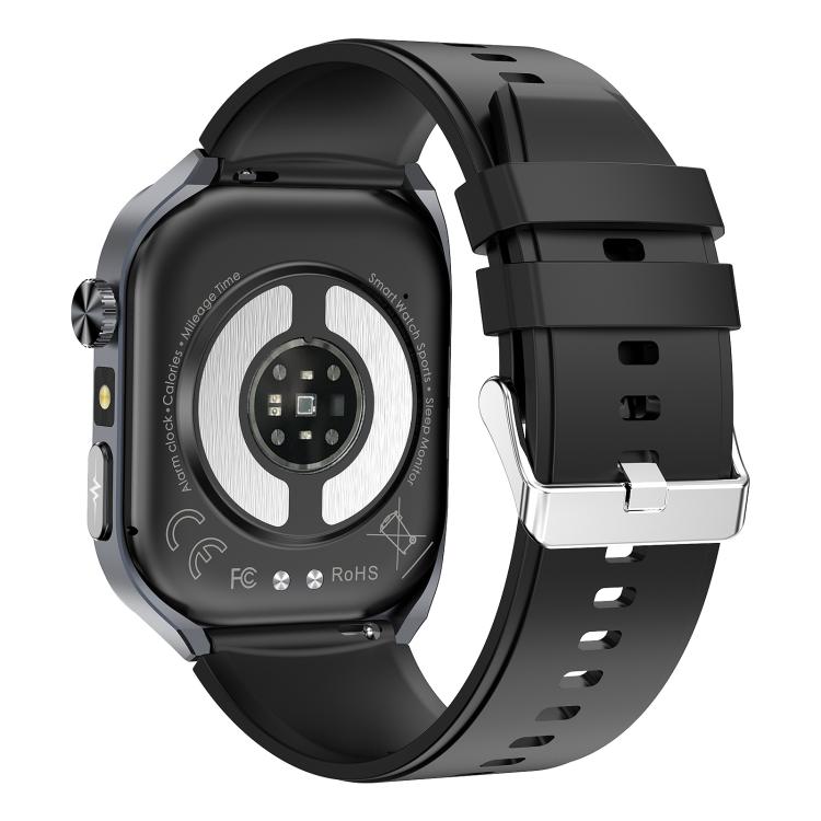 ET572 2.0 inch Color Screen Smart Watch Silicone Strap, Support Supports Health Monitoring / ECG