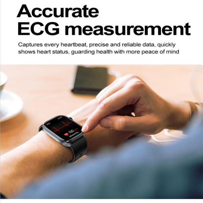 ET572 2.0 inch Color Screen Smart Watch Silicone Strap, Support Supports Health Monitoring / ECG