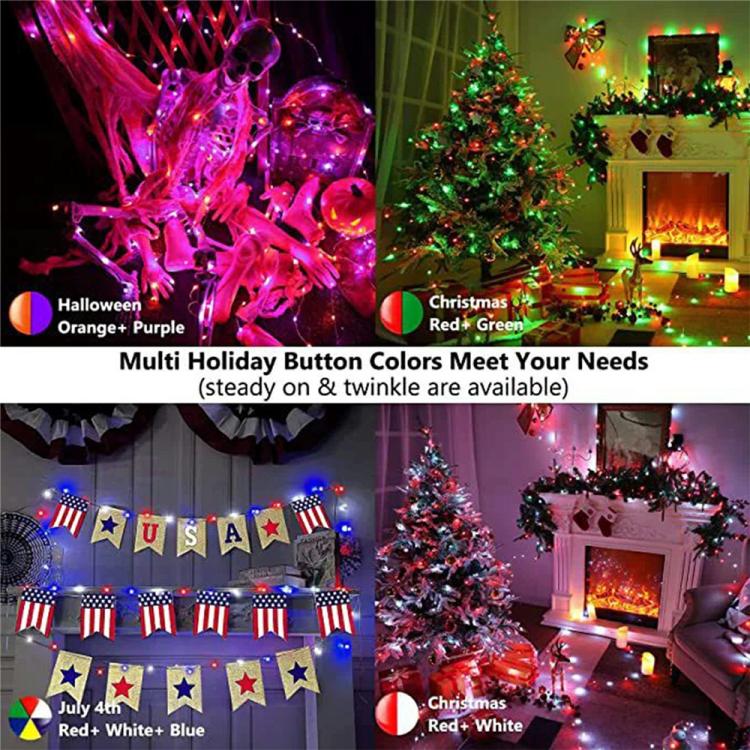 LXDC042 APP Controlled Smart LED String Lights Christmas Party Decoration Lights, 5M 50 LEDs, 10M 100 LEDs, 15M 150 LEDs, 20M 200 LEDs