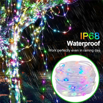 LXDC042 APP Controlled Smart LED String Lights Christmas Party Decoration Lights, 5M 50 LEDs, 10M 100 LEDs, 15M 150 LEDs, 20M 200 LEDs