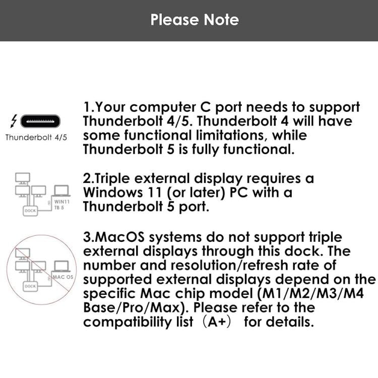 WAVLINK UTD58 12 in 1 120Gbps 140W Thunderbolt 5 Docking Station