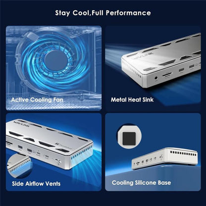 WAVLINK UTD58 12 in 1 120Gbps 140W Thunderbolt 5 Docking Station