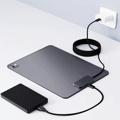 For iPad Pro 13 2025 Fast Charging Smart PIN Magnetic Charger Wireless Charging Pad with Type-C Cable, For iPad Pro 13 2025