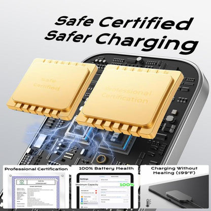 For iPad Pro 13 2025 Fast Charging Smart PIN Magnetic Charger Wireless Charging Pad with Type-C Cable, For iPad Pro 13 2025