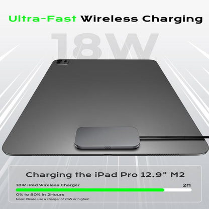 For iPad Pro 12.9 / Air 13 Fast Charging Smart PIN Magnetic Charger Wireless Charging Pad with Type-C Cable, For iPad Pro 12.9 / Air 13
