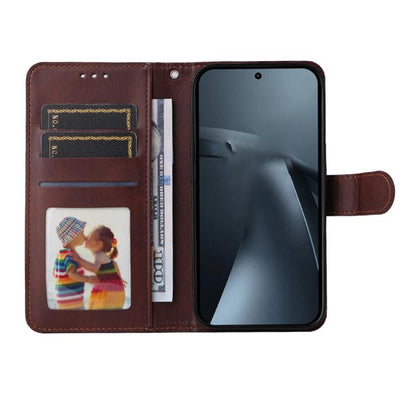 ENKAY Card Wallet Calf Texture Leather Phone Case with 0.18mm High Aluminum-silicon Glass Film, For Xiaomi 17T Pro, For Xiaomi 17T, For Xiaomi Poco X8 Pro Max 5G, For Xiaomi Poco X8 Pro 5G, For Xiaomi 17 Ultra, For Xiaomi 17 Pro Max, For Xiaomi 17 Pro ...
