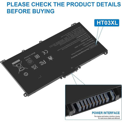 Remplacement de batterie d'ordinateur portable pour HP Pavilion 14 15 17 15-CS 15-DA 15-DB 15-DW Series, HT03XL