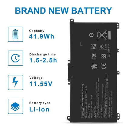 Remplacement de batterie d'ordinateur portable pour HP Pavilion 14 15 17 15-CS 15-DA 15-DB 15-DW Series, HT03XL