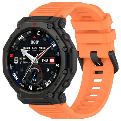 Quick Release Buckle Sport Silicone Watch Band, For Amazfit T-Rex 3 Pro 48mm