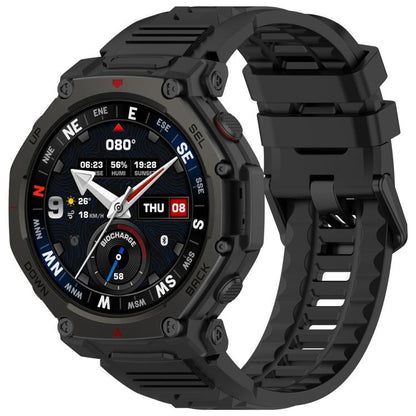 Quick Release Buckle Sport Silicone Watch Band, For Amazfit T-Rex 3 Pro 48mm