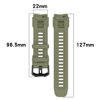 Quick Release Buckle Sport Silicone Watch Band, For Amazfit T-Rex 3 Pro 48mm