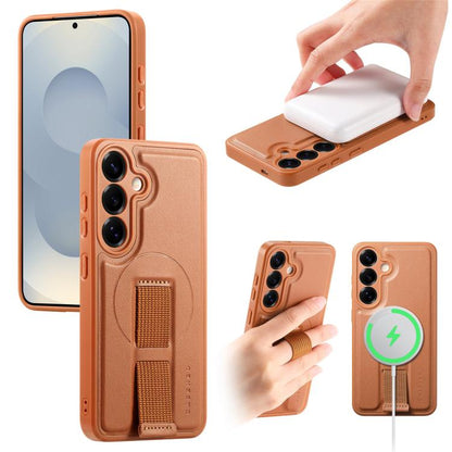 CaseNeo Finger Grip Strap MagSafe Back Phone Case, For Samsung Galaxy S25 Edge 5G, For Samsung Galaxy S25 Ultra 5G, For Samsung Galaxy S24 / S25 5G, For Samsung Galaxy S24+ / S25+ 5G