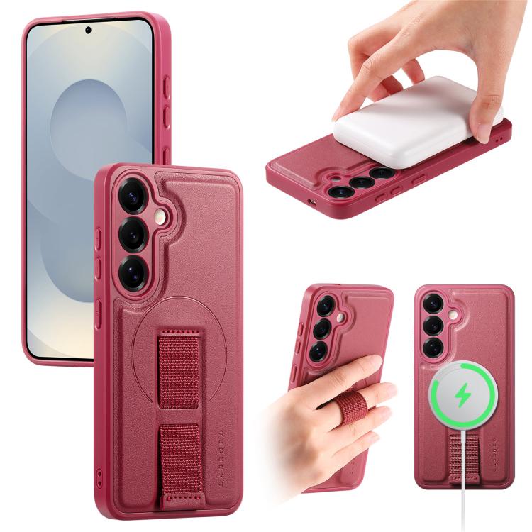 CaseNeo Finger Grip Strap MagSafe Back Phone Case, For Samsung Galaxy S25 Edge 5G, For Samsung Galaxy S25 Ultra 5G, For Samsung Galaxy S24 / S25 5G, For Samsung Galaxy S24+ / S25+ 5G