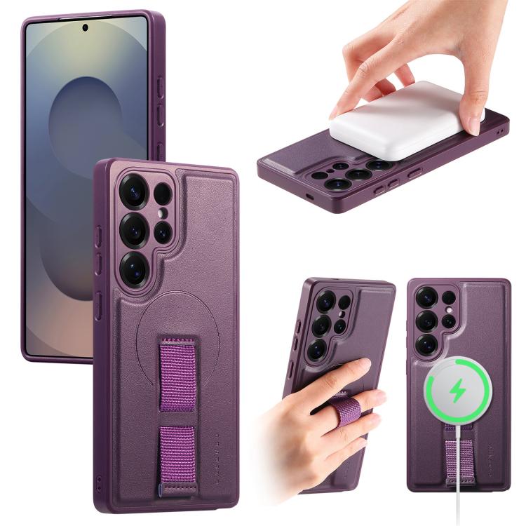 CaseNeo Finger Grip Strap MagSafe Back Phone Case, For Samsung Galaxy S25 Edge 5G, For Samsung Galaxy S25 Ultra 5G, For Samsung Galaxy S24 / S25 5G, For Samsung Galaxy S24+ / S25+ 5G