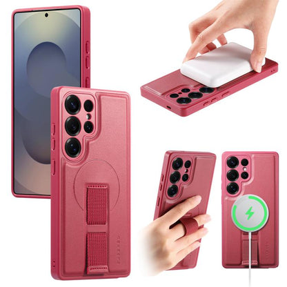 CaseNeo Finger Grip Strap MagSafe Back Phone Case, For Samsung Galaxy S25 Edge 5G, For Samsung Galaxy S25 Ultra 5G, For Samsung Galaxy S24 / S25 5G, For Samsung Galaxy S24+ / S25+ 5G