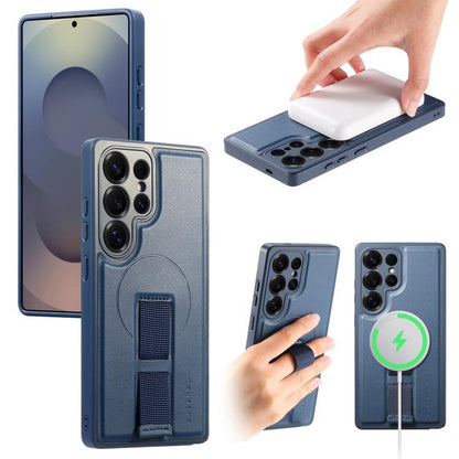CaseNeo Finger Grip Strap MagSafe Back Phone Case, For Samsung Galaxy S25 Edge 5G, For Samsung Galaxy S25 Ultra 5G, For Samsung Galaxy S24 / S25 5G, For Samsung Galaxy S24+ / S25+ 5G