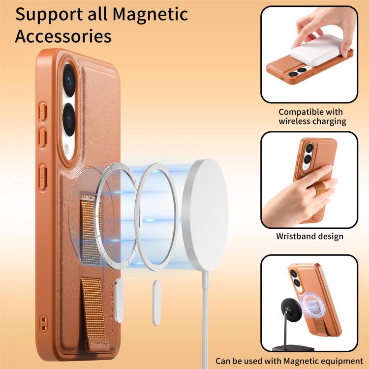 CaseNeo Finger Grip Strap MagSafe Back Phone Case, For Samsung Galaxy S25 Edge 5G, For Samsung Galaxy S25 Ultra 5G, For Samsung Galaxy S24 / S25 5G, For Samsung Galaxy S24+ / S25+ 5G