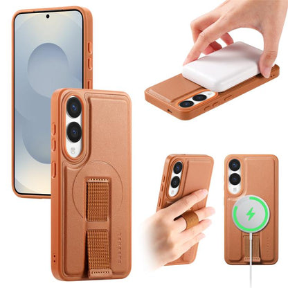 CaseNeo Finger Grip Strap MagSafe Back Phone Case, For Samsung Galaxy S25 Edge 5G, For Samsung Galaxy S25 Ultra 5G, For Samsung Galaxy S24 / S25 5G, For Samsung Galaxy S24+ / S25+ 5G