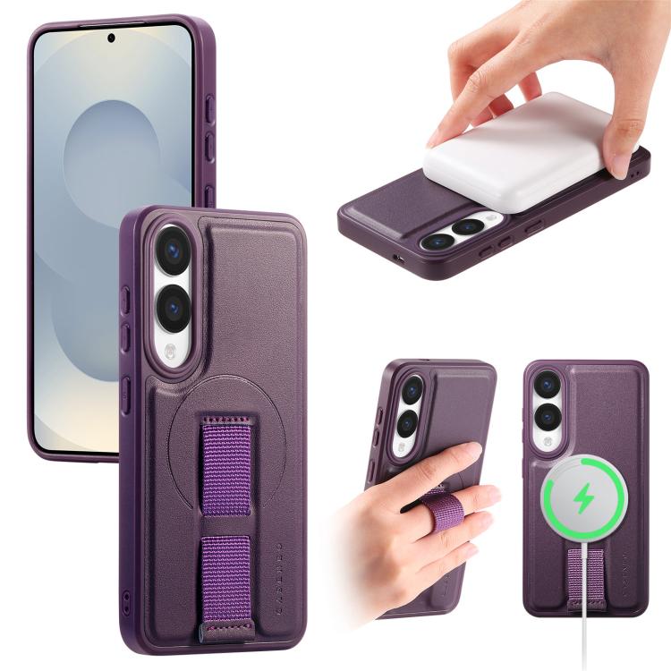 CaseNeo Finger Grip Strap MagSafe Back Phone Case, For Samsung Galaxy S25 Edge 5G, For Samsung Galaxy S25 Ultra 5G, For Samsung Galaxy S24 / S25 5G, For Samsung Galaxy S24+ / S25+ 5G
